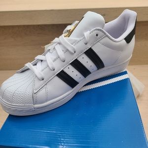 Adidas Black Stripe Superstars